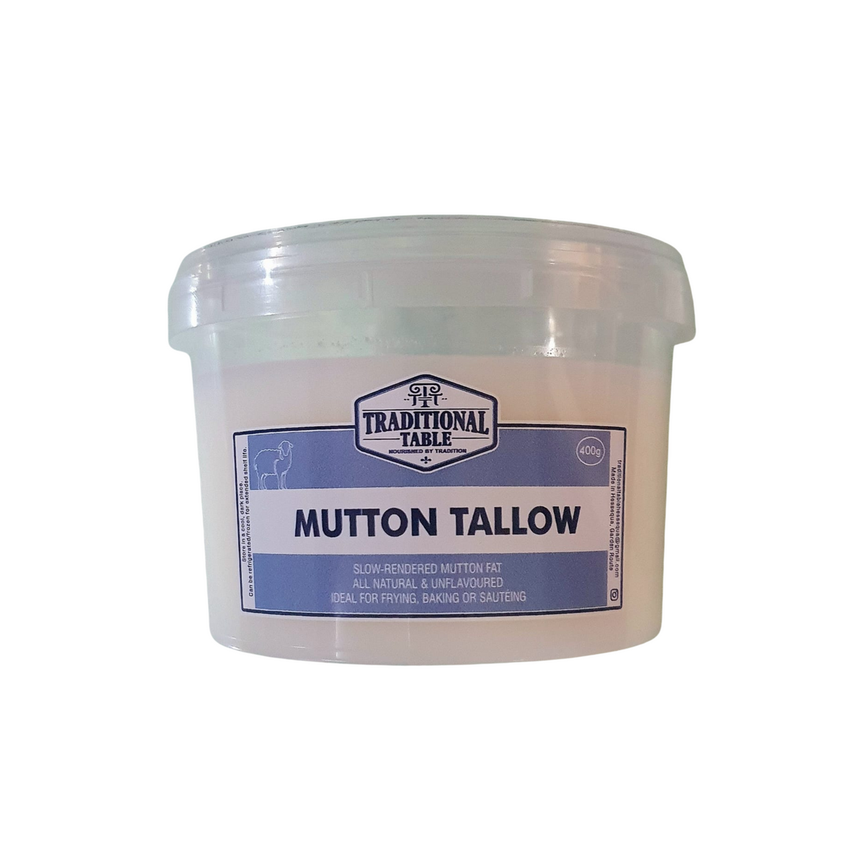 Mutton Tallow 400g – Traditional Table