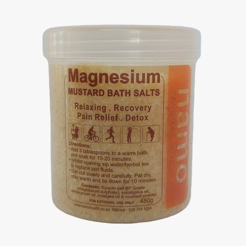 Namo Magnesium Mustard Bath Salts 450g